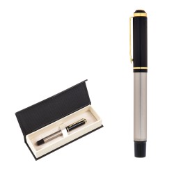 661-KR  Kabartma Figürlü Metal Roller Kalem Seti