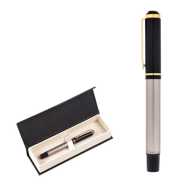 661-KR  Kabartma Figürlü Metal Roller Kalem Seti