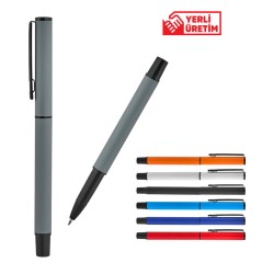 2025 BELEK  Metal Roller Süper Jel Refil Kalem Ruber