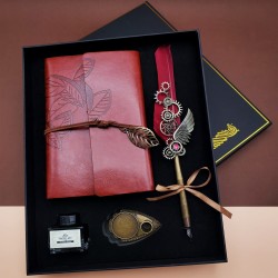 Toptan Divit Hokka Defter ve Tüylü Kalem Seti