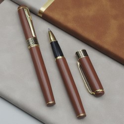 Toptan Öğretmenler Günü Hediyesi Kutulu Deri Defter Kalem Seti