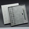 Toptan Kutulu Gri Defter Ve Metal Kalem Seti