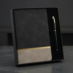 Toptan Defter Ve Kalem Kutulu Siyah Set