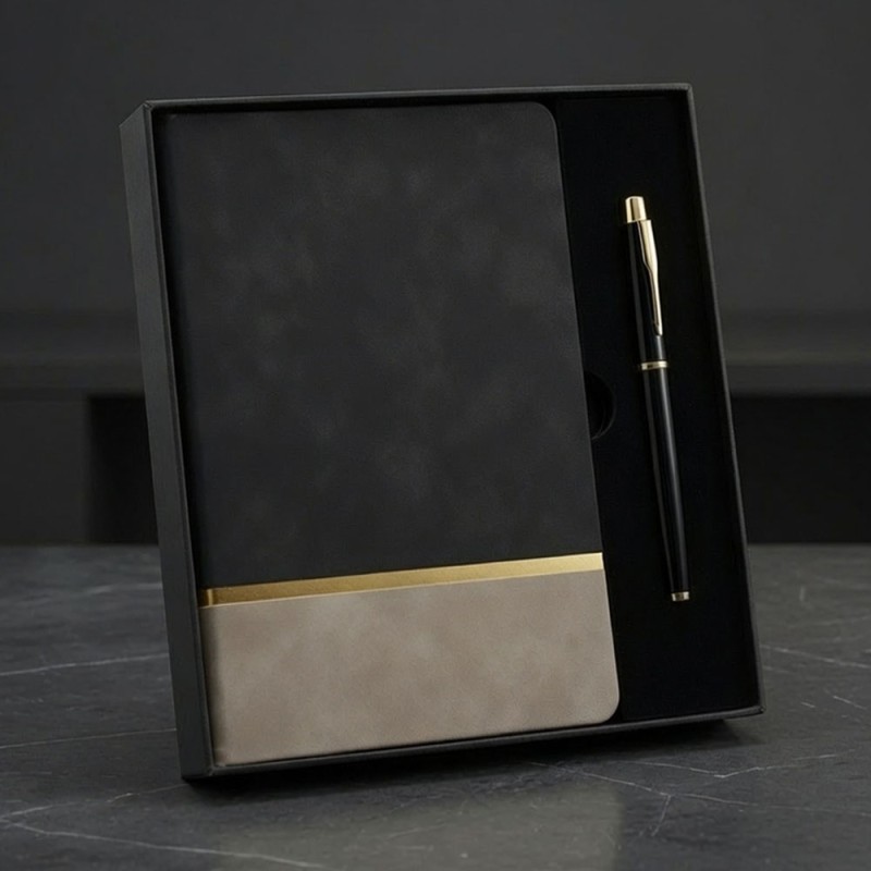 Toptan Defter Ve Kalem Kutulu Siyah Set