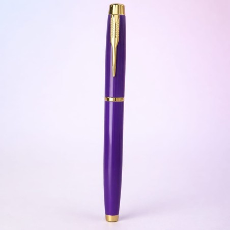 Toptan Mor Metal Roller Kalem