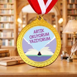 Kişiye Özel Artık Okuyorum Madalyası | Okuma Bayramı